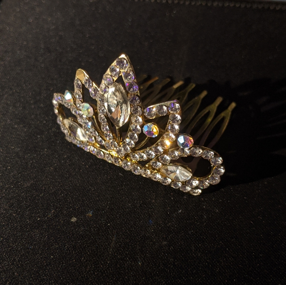 Faux Diamond Hair Crown